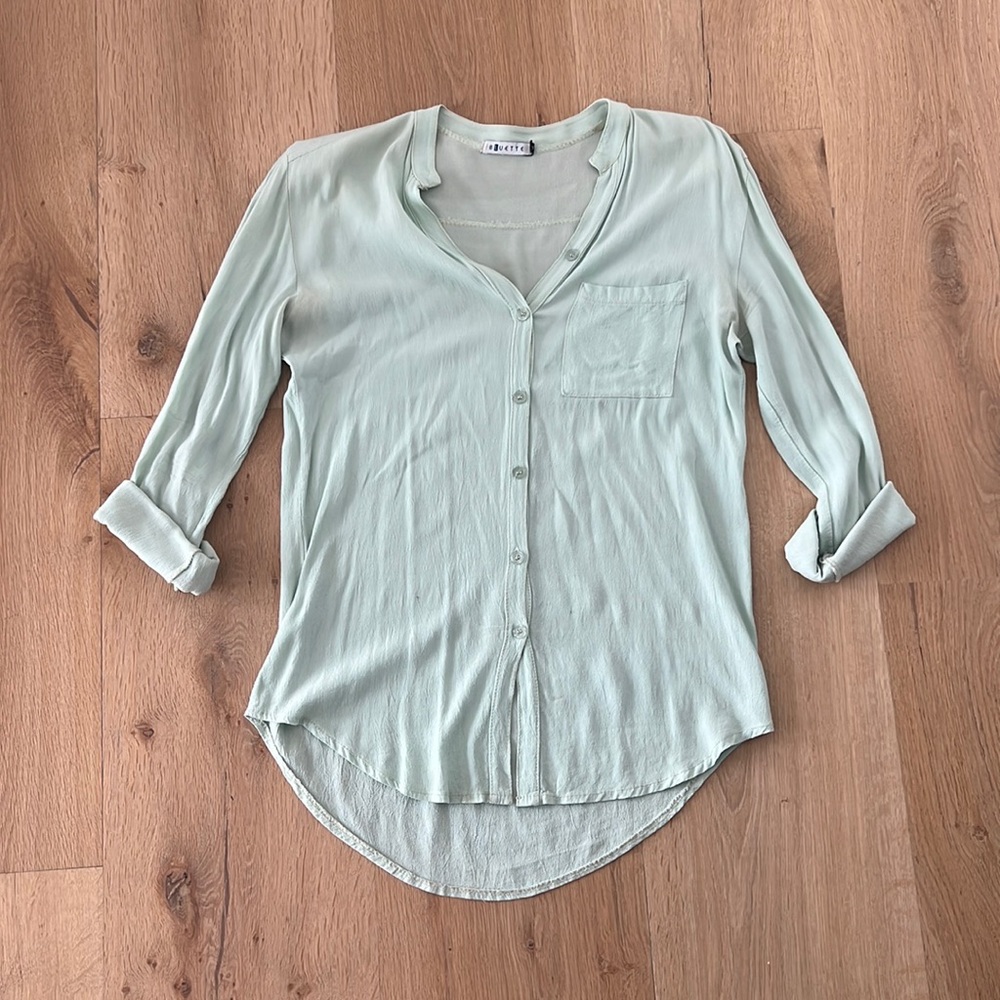 Mint Green Button down